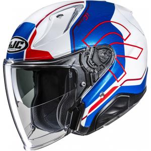 Cască de motocicletă deschisă RPHA 31 Dereen MC21 alb-albastru-roșu