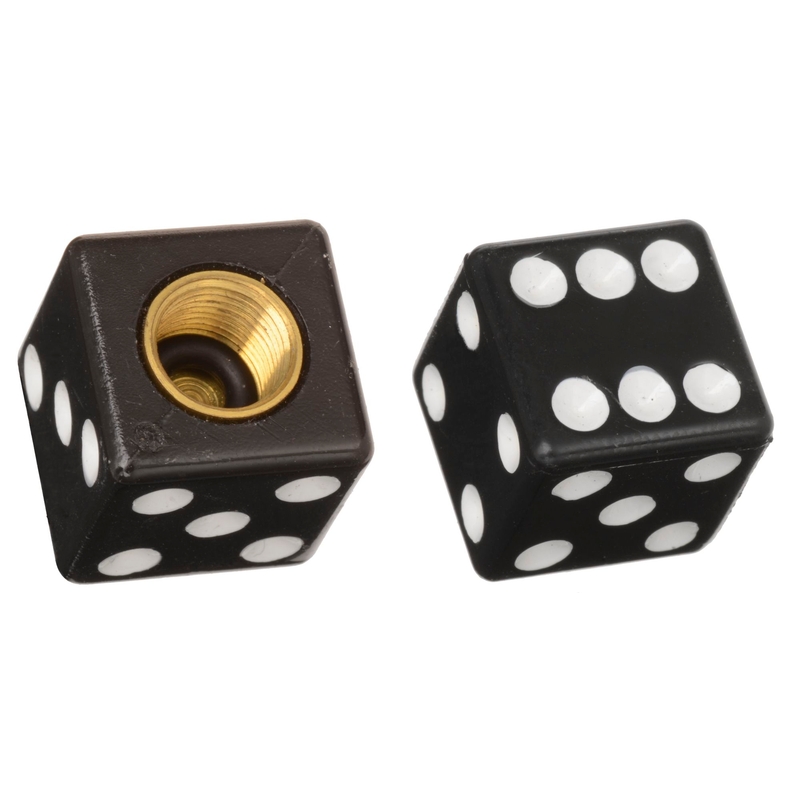 Capace de supapă Oxford Lucky Dice negru