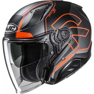 Cască de motocicletă deschisă RPHA 31 Dereen MC6HSF negru-gri-portocaliu