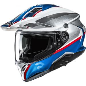 Cască de motocicletă enduro HJC RPHA 60 Arbre MC21 alb-argintiu-albastru-roșu