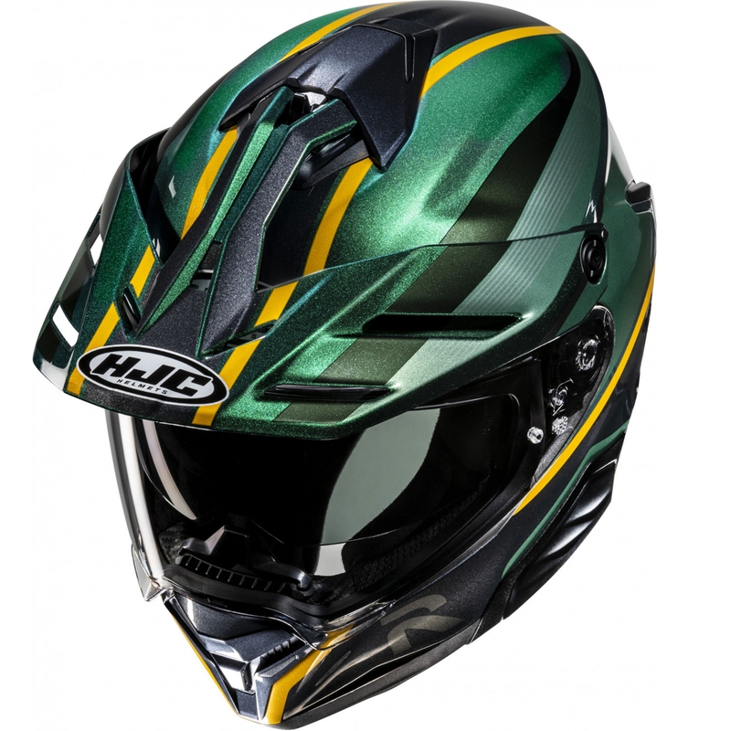 Cască de motocicletă enduro HJC RPHA 60 Arbre MC4 verde-negru-galben