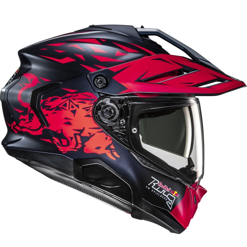 Cască de motocicletă enduro HJC RPHA 60 Spielberg Red Bull Ring MC21SF albastru-roșu