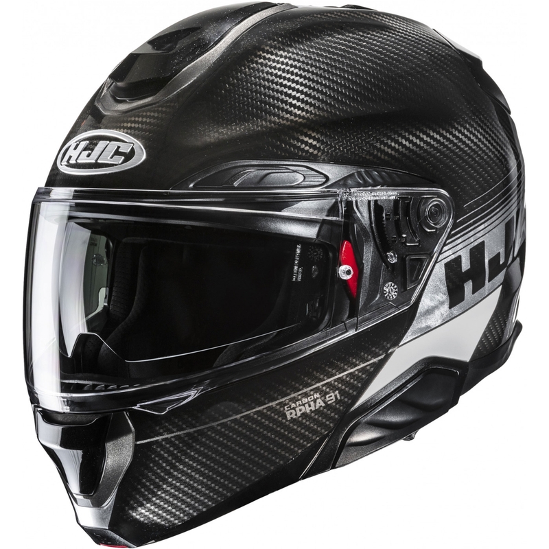 Cască de motocicletă pliabilă HJC RPHA 91 CARBON Elig MC5 negru-gri