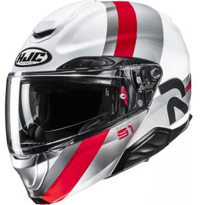 Cască de motocicletă HJC RPHA 91 Fensh MC1, alb-argintiu-roșu
