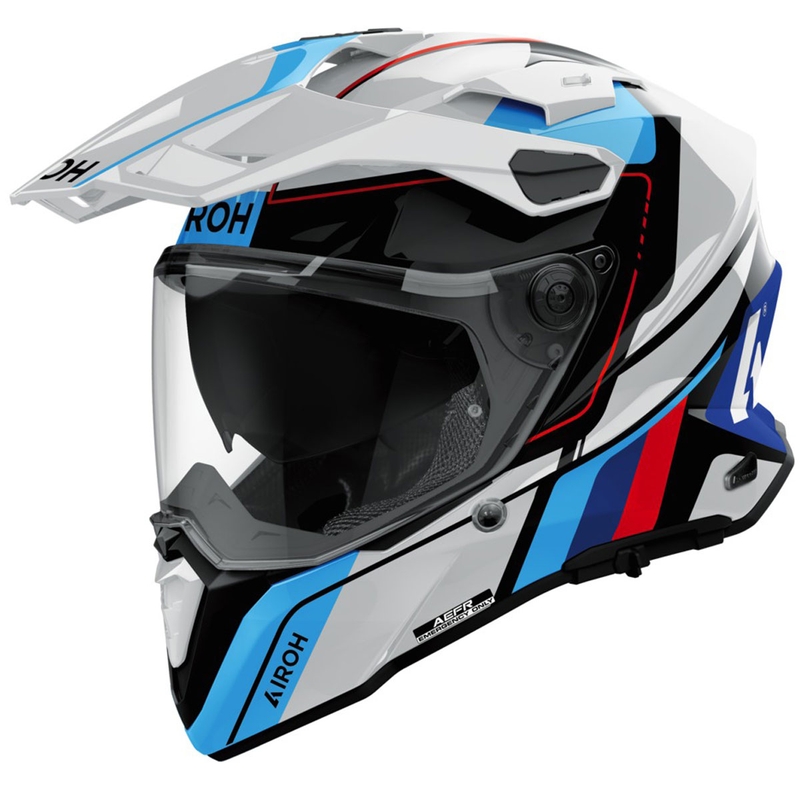 Cască Enduro Airoh Commander 2 Skip alb lucios