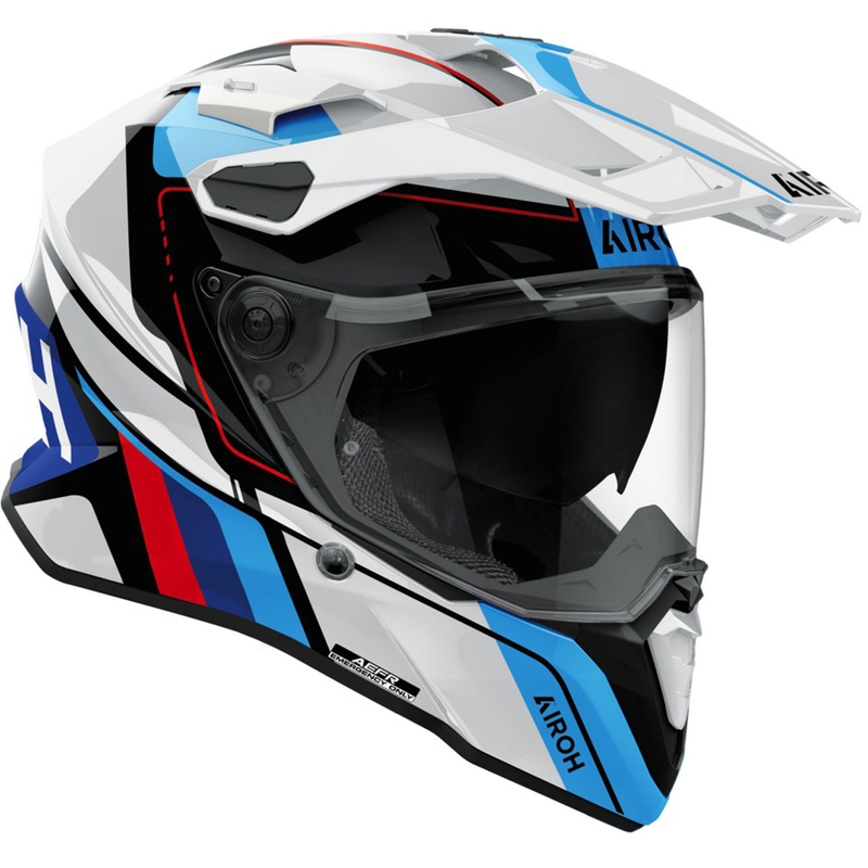 Cască Enduro Airoh Commander 2 Skip alb lucios