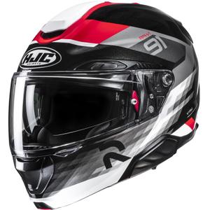 Cască de motocicletă pliabilă HJC RPHA 91 Madal MC1 negru-gri-roșu