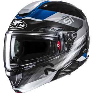 Cască de motocicletă pliabilă HJC RPHA 91 Madal MC2 negru-gri-albastru