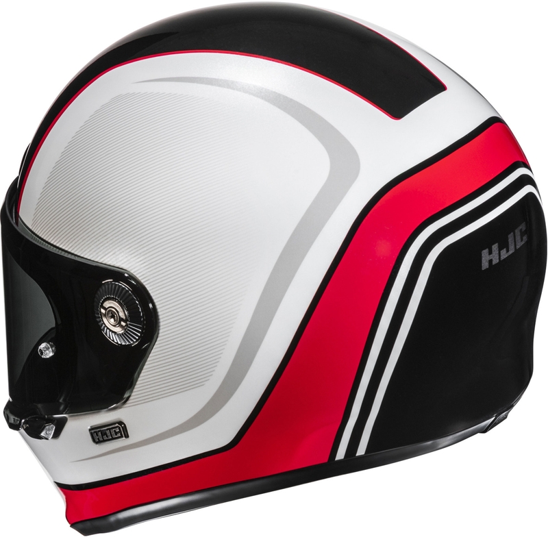 Cască integrală pentru motocicletă HJC V10 Hodu MC1 alb-negru-roșu