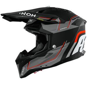 Cască motocross Airoh Aviator 3 Leader portocaliu mat