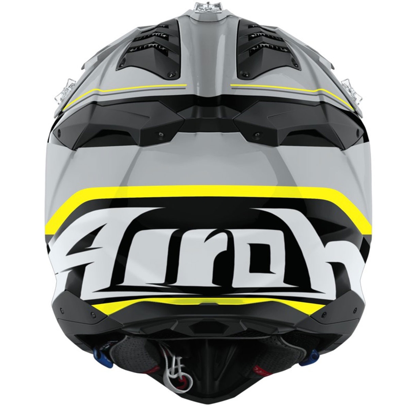 Cască motocross Airoh Aviator 3 Leader, galben lucios
