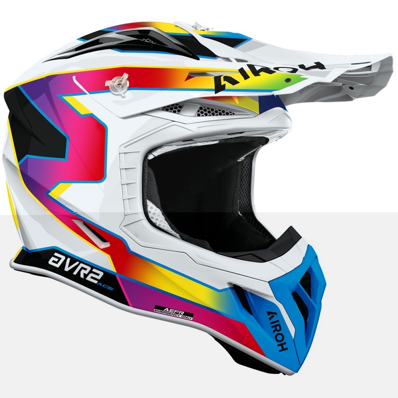 Cască motocross Airoh Aviator ACE 2 Sunrise, multicoloră, lucioasă
