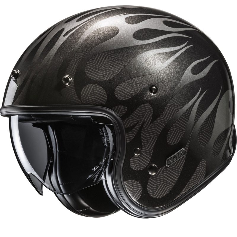 Cască de motocicletă deschisă HJC V31 Firo MC5 negru-gri
