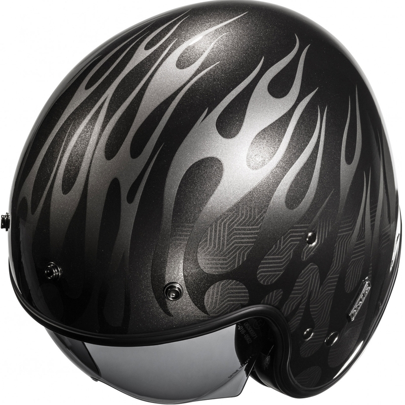 Cască de motocicletă deschisă HJC V31 Firo MC5 negru-gri
