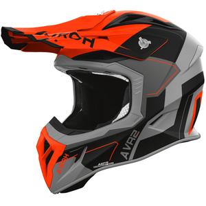 Cască motocross Airoh Aviator ACE 2 Shield portocaliu mat
