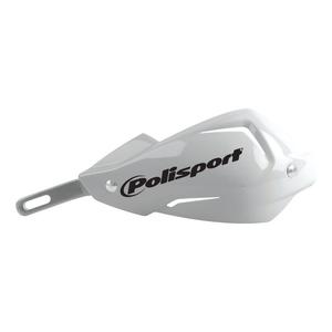 Handguard POLISPORT FWA - TOUQUET 8306700008 with universal handlebar mounting kit Alb