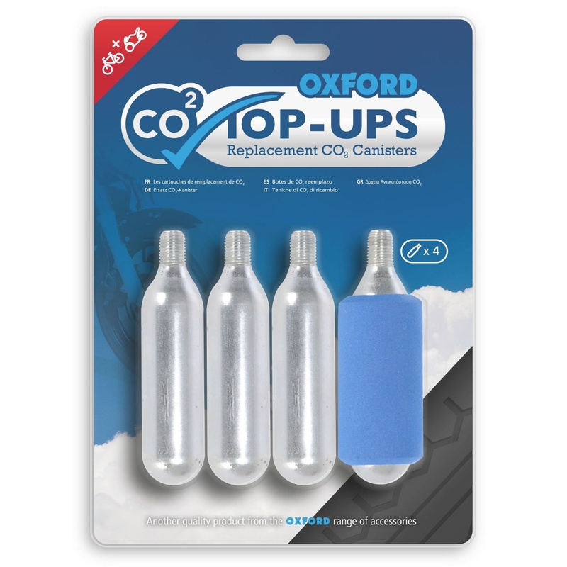 Cartușe de CO2 de rezervă pentru kiturile de reparare a anvelopelor Oxford