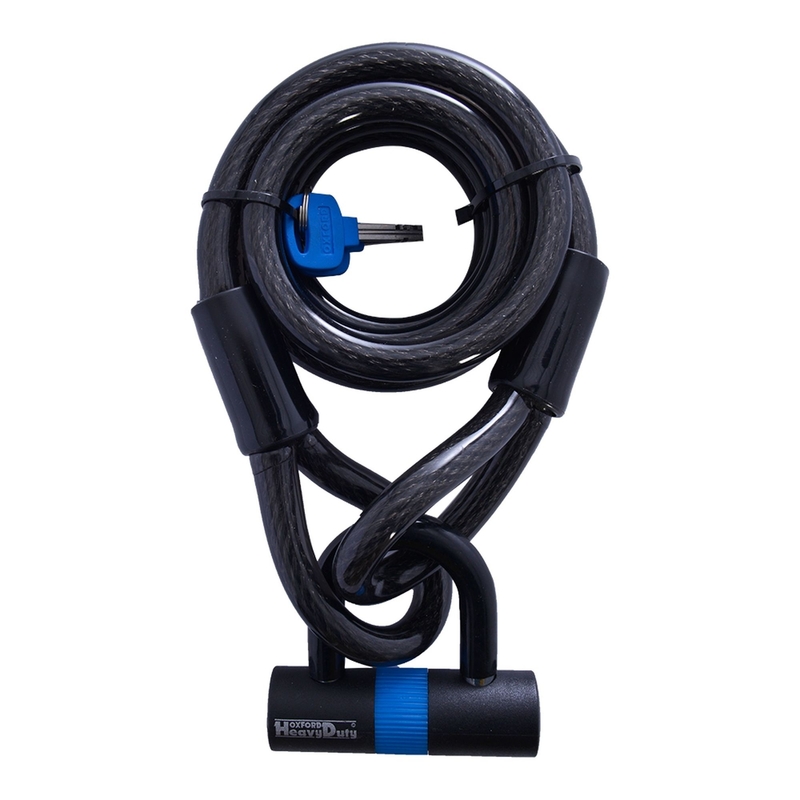 Oxford Loop Lock15 cu profil U de blocare Shackle Mini fum