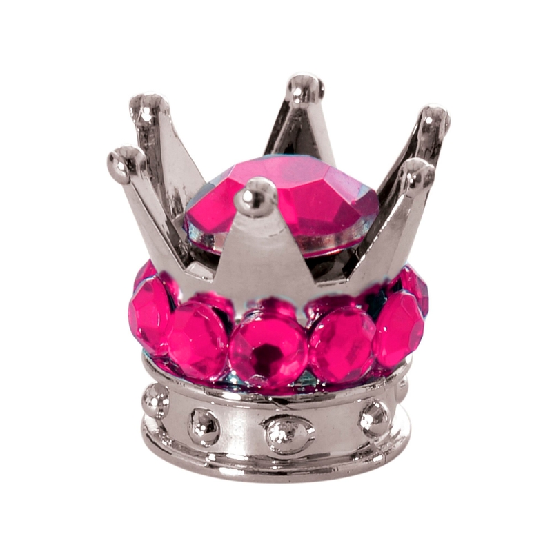 Capace de supapă Oxford Crown argintiu și roz
