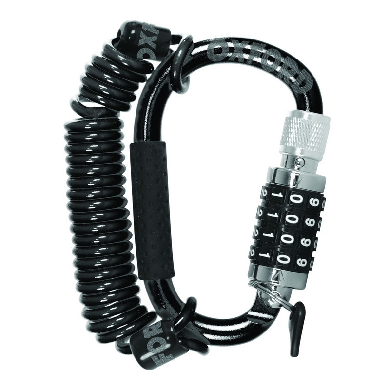 Oxford ScootSafe cască și accesoriu de blocare Oxford ScootSafe negru