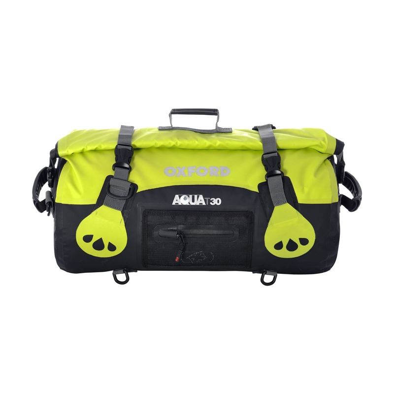 Rezistent la apă Oxford Aqua30 Roll Bag negru-fluo galben