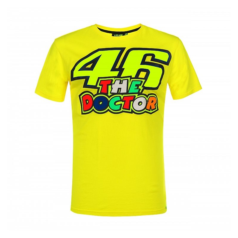 Tricou VR46 Valentino Rossi THE DOCTOR 46 galben