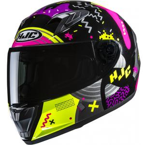 Cască integrală pentru motocicletă HJC Y10 Mika MC3H pentru copii, negru-roz