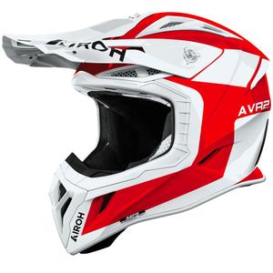 Cască motocross Airoh Aviator ACE 2 Iron roșu lucios