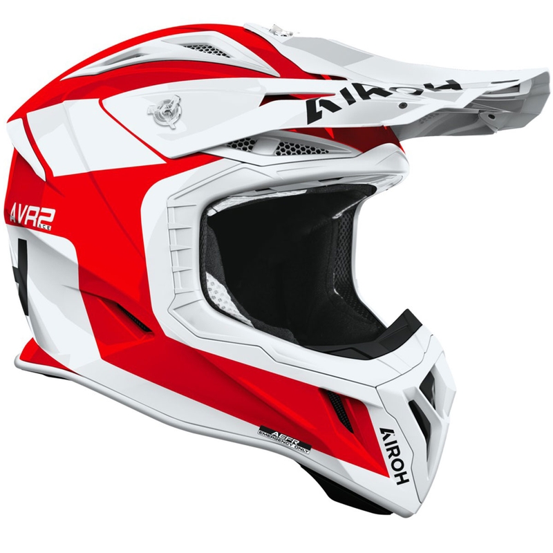 Cască motocross Airoh Aviator ACE 2 Iron roșu lucios