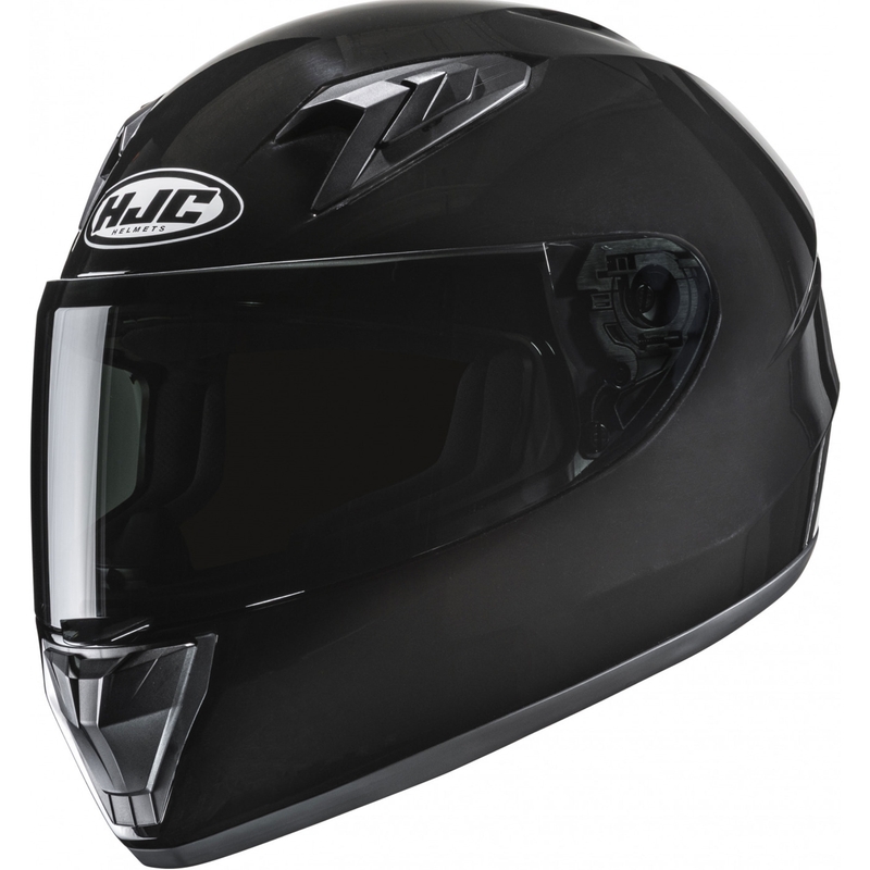 Cască integrală pentru motocicletă HJC Y10 Solid metalizat negru pentru copii