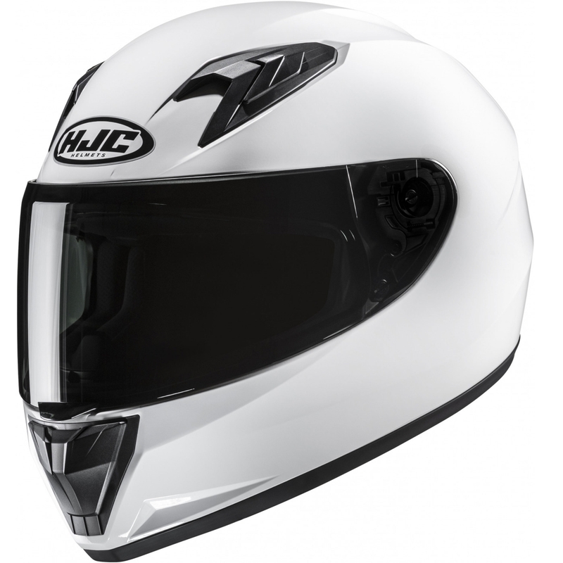 Cască integrală pentru motocicletă pentru copii HJC Y10 Solid alb perlat