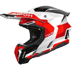 Cască motocross Airoh Twist 3 Fancy roșie lucioasă