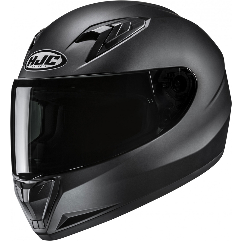 Cască integrală pentru motocicletă HJC Y10 Solid semi-plată pentru copii, neagră