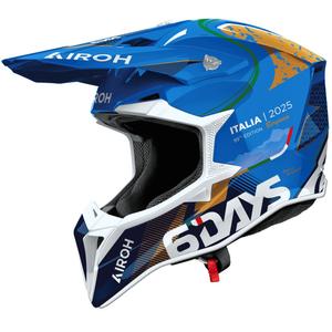 Cască motocross Airoh Wraaap 6DAYS ® ITALY lucioasă