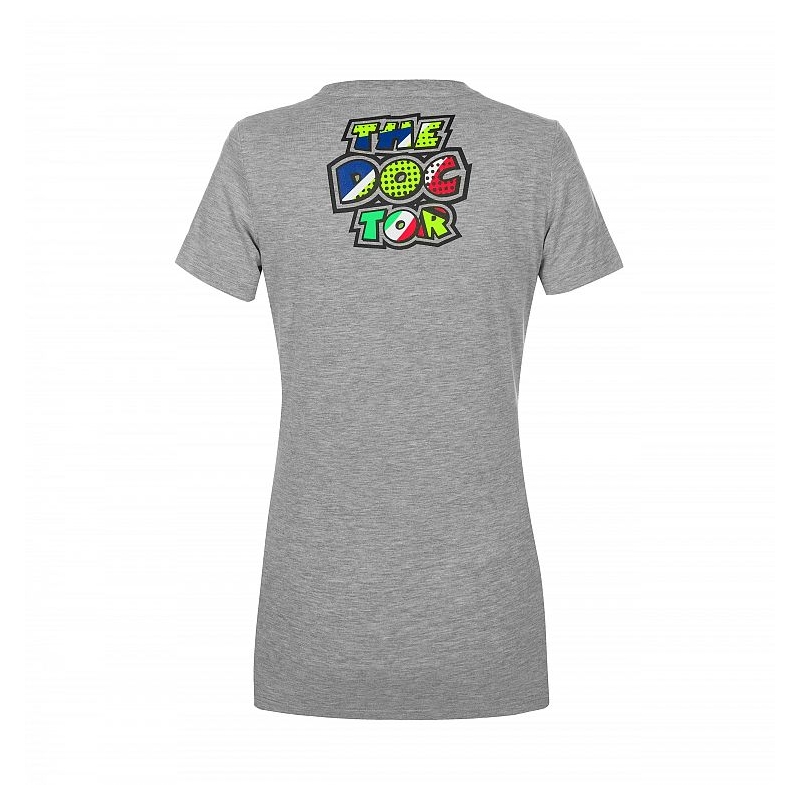 Tricou pentru femei VR46 Valentino Rossi POP ART gri lichidare