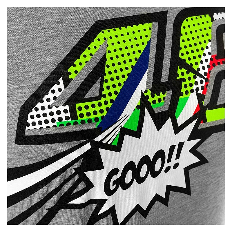 Tricou pentru femei VR46 Valentino Rossi POP ART gri lichidare
