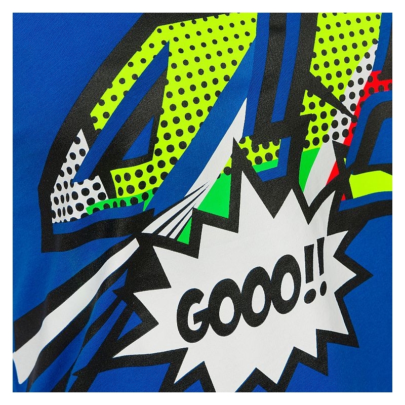 Tricou pentru femei VR46 Valentino Rossi POP ART albastru