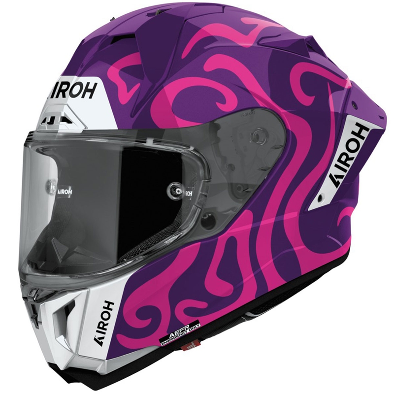 Cască integrală pentru motocicletă Airoh GP800 Swain, violet lucios