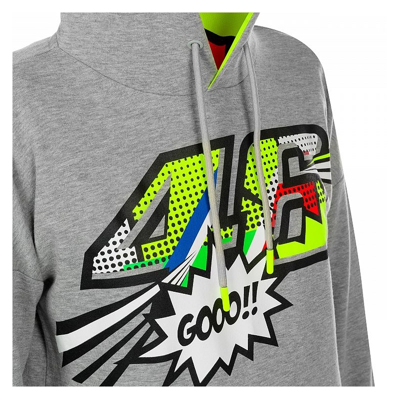 Hanorac pentru femei VR46 Valentino Rossi POP ART Fleece gri
