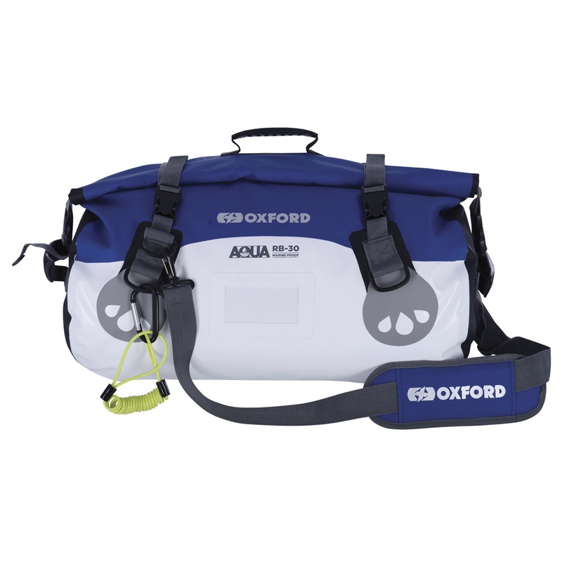 Impermeabil Oxford Aqua Aqua RB-30 Roll Bag alb-albastru