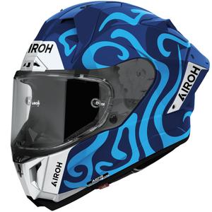 Cască integrală pentru motocicletă Airoh GP800 Swain, albastru lucios