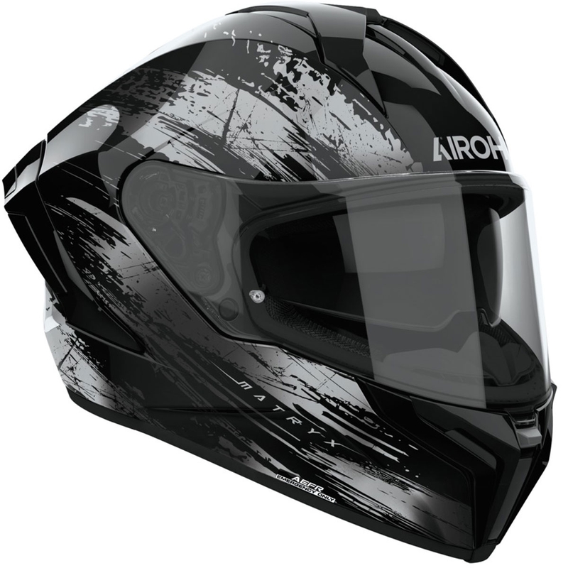 Cască integrală de motocicletă Airoh MATRYX Reflex gri lucios