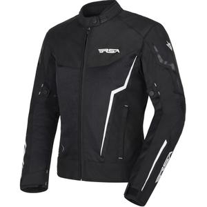 Geacă de motocicletă RSA Bolt pentru femei, negru-alb