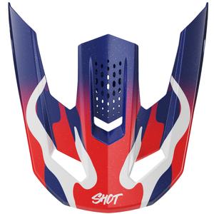 Vizier pentru căștile Shot Speed Beast albastru-roșu perlat