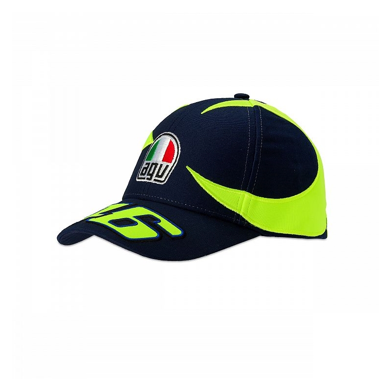 Șapcă pentru copii VR46 Valentino Rossi REPLIKA SUN AND MOON albastru-galben