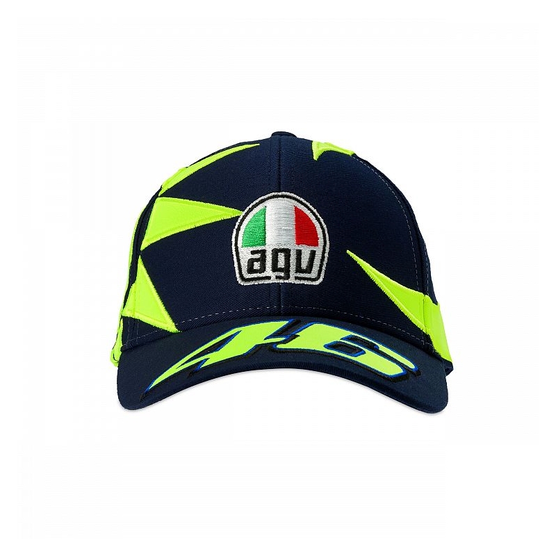 Șapcă pentru copii VR46 Valentino Rossi REPLIKA SUN AND MOON albastru-galben