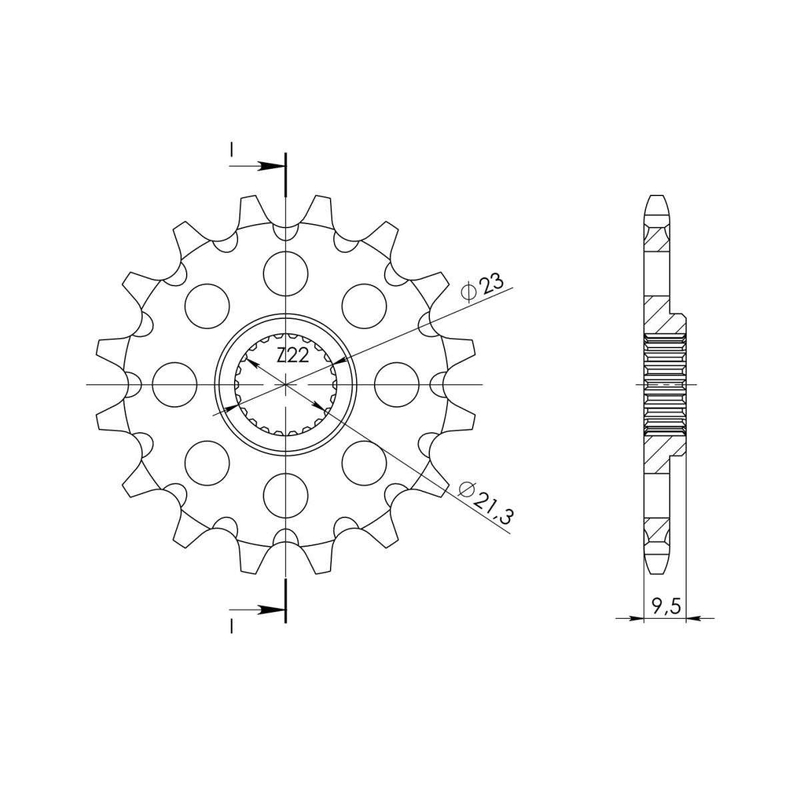 Pinion fata SUPERSPROX STEALTH 15T, 520