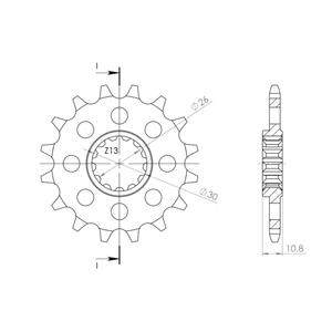 Pinion fata SUPERSPROX STEALTH CST-1579:16.2 16T, 520