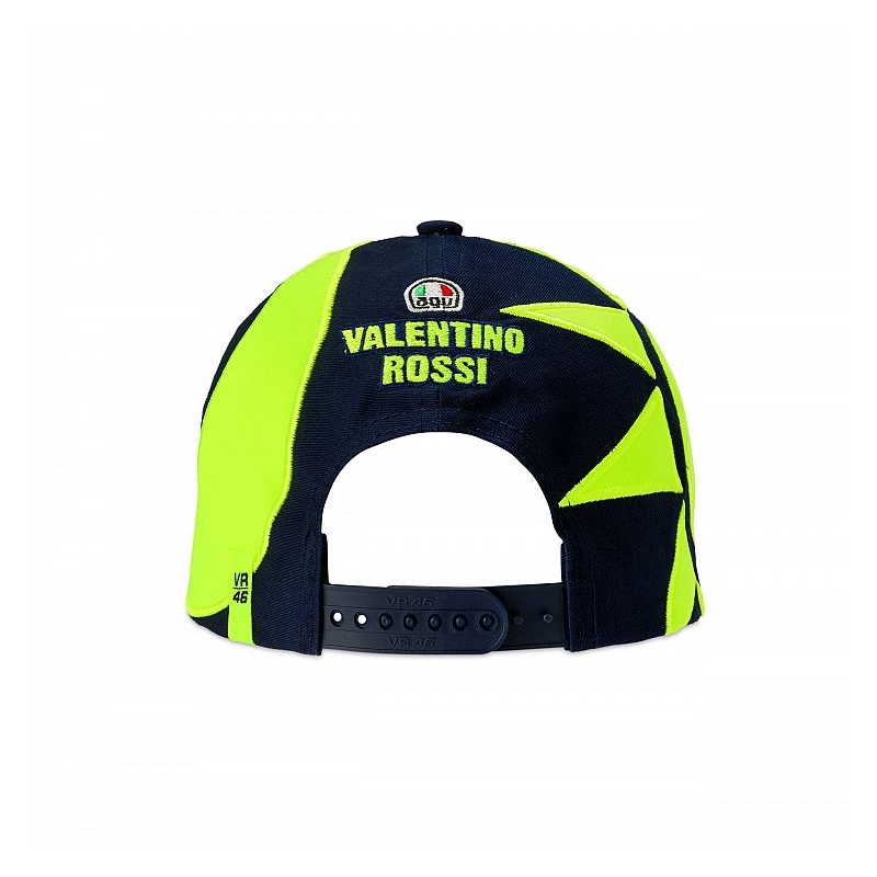 Șapcă pentru copii VR46 Valentino Rossi REPLIKA SUN AND MOON albastru-galben