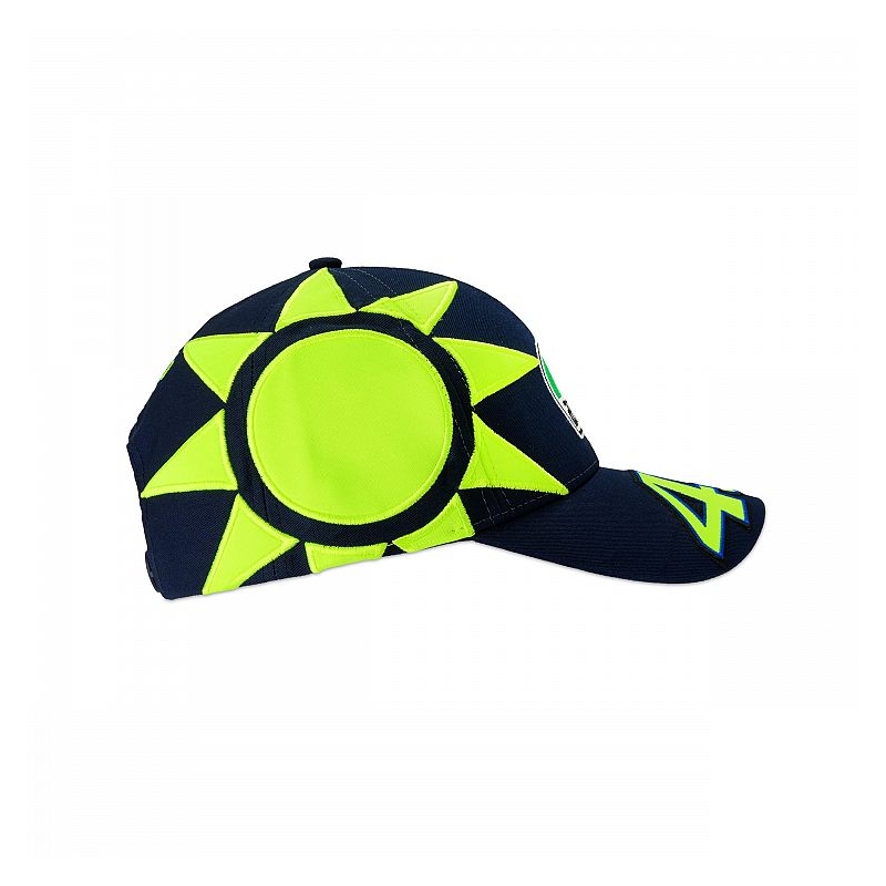 Șapcă pentru copii VR46 Valentino Rossi REPLIKA SUN AND MOON albastru-galben